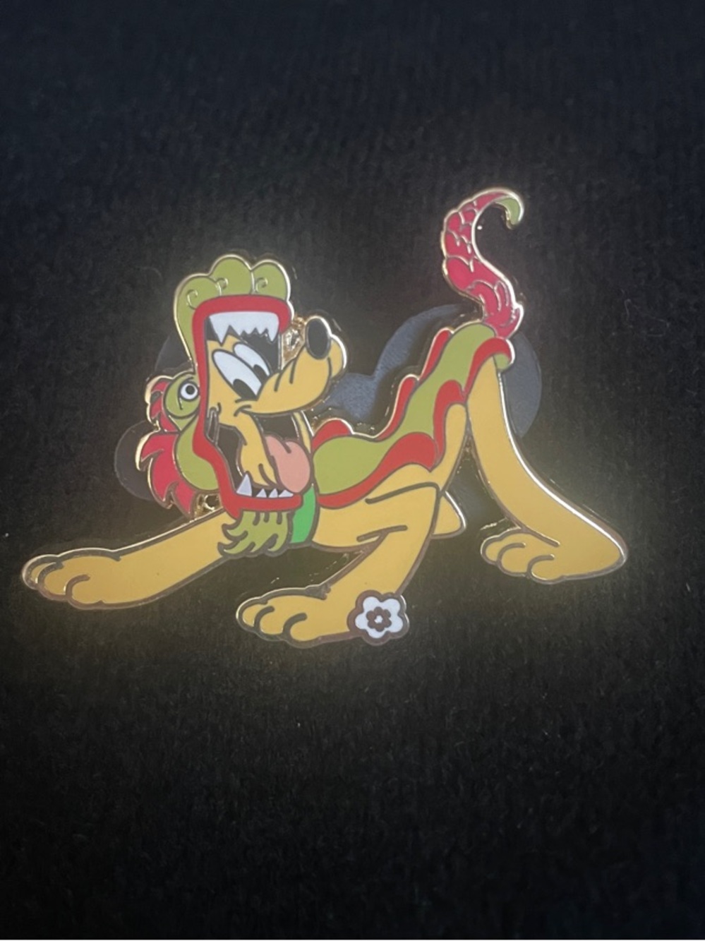 Disney Pluto year of the dragon trading pin